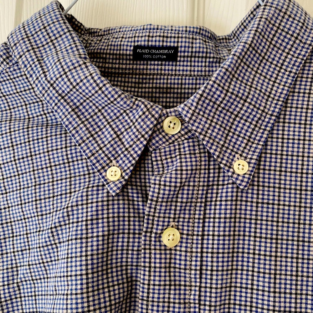 American Eagle Outfitters. Plaid Chambray. XXL